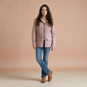 Carhartt Pink Workwear Jacket Size Small El Paso Utility Hooded